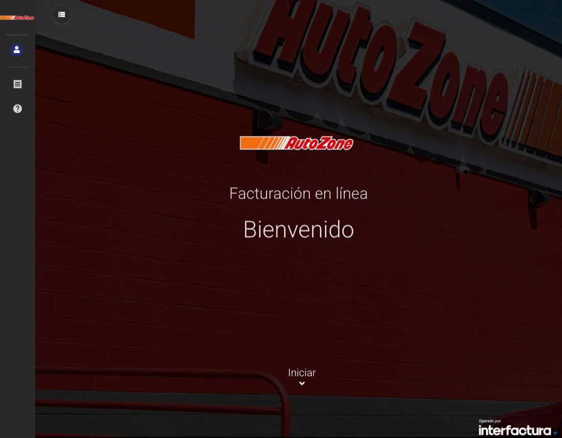 Portal de facturación de AutoZone